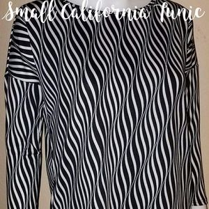 Silky Striped Flowy Top